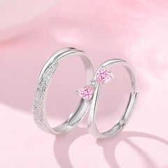 Engraved Knot His and Hers Rings Set