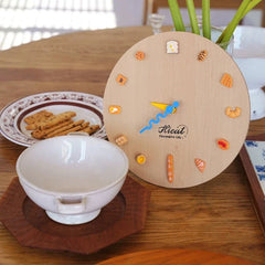 Bakery Themed 3D Analog Silent Wall Clock - Eco-Friendly Kitchen & Dining Decor