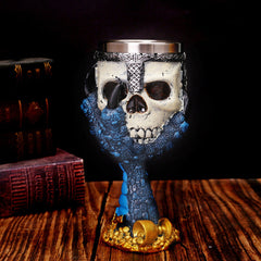 Ceramic Steel Skull Goblet Cup