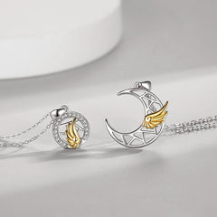 Sun and Moon Matching Necklaces Set
