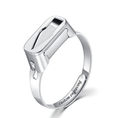 Adjustable Self Defense Ring | Unisex Stainless Steel Hidden Blade Ring | EDC Tool for Women & Men