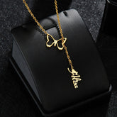Butterfly Custom Name Necklace for Her