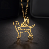 Dog Memorial Name Necklace