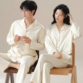 Button-Front Pajamas Set Premium Cotton