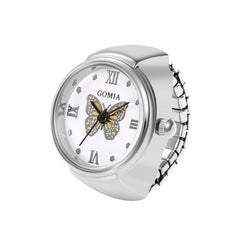Gulleiâ„?Butterfly Dial Fully Functional Watch Ring - Adjustable Size