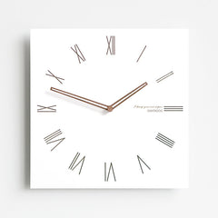 Square Deco Silent Wall Clock 30cm
