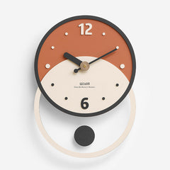 Minimalist Circular Pendulum Silent Wall Clock