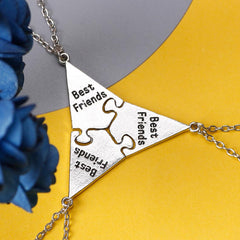 Best Friends Puzzle Necklaces Set for 3