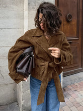 Giacca Suede Marrone