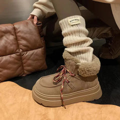 Stivaletto imbottito pellicciaecologica donna