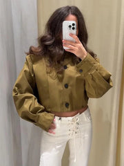 Giacchetto Donna Crop Monopetto
