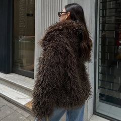 Pellliccia ecologica long fur must have fw 2025