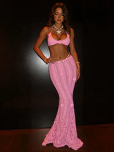 Completo Pink Crochet due pezzi