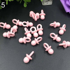 50Pcs Mini Acrylic Pacifiers Transparent