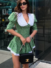 Slim Print Women'S Dress