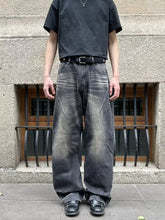 Jeans larghi Streetwear Pittura a inchiostro