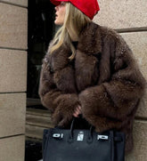 Pelliccia ecologica donna fur long