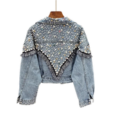 Giacca Denim con Applicazioni