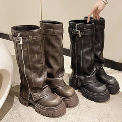 STIVALE BIKER CHUNKY