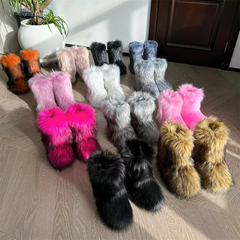 Stivale faux fur ecopelliccia donna