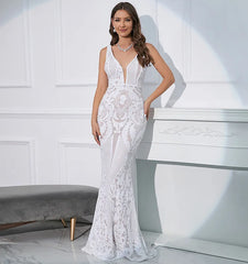 Sexy Spaghetti V-neck Cocktail Dresses, Sequin Homecoming, Mermaid Backless, Slim Party, Celebrity Prom Dress