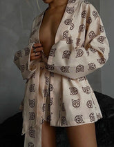All over two-piece patterned suit
