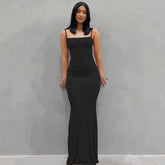 Dress Lungo Slim con Spacco Alto �Elegante e Sexy