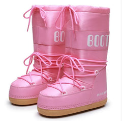 White Winter Boots Women Snow Boots Antiskid Thicken Cotton Thick Platform