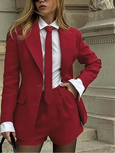 Elegant Red Women's Two Pieces Set