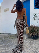 Zebra Print Top Skirt Sets For Women