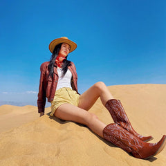 Stivale Texas Vera Pelle