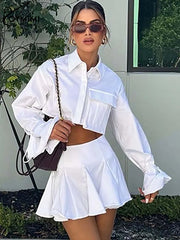 due pezzi completo donna gonna e camicia