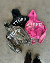felpa con cappuccio unisex cropped Y2K