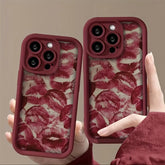 Cover Wine Red Lip Print