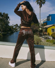 Tuta completa juicy y2k eco velvet donna