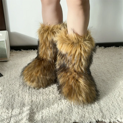 Stivale faux fur ecopelliccia donna