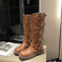 Stivale ecopelle fibie donna