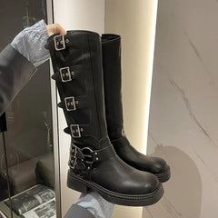 Stivale ecopelle fibie donna