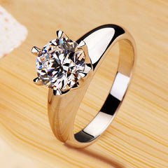 Custom Engraved Gold Lab Diamond Ring for Women