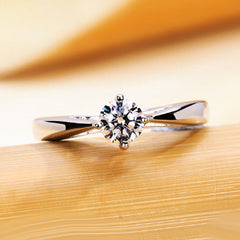 0.5 Carat Lab Diamond Solitaire Ring