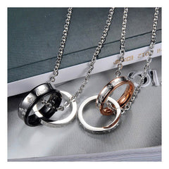 Forever Love Matching Necklaces for Couples Set of 2