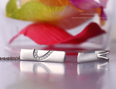 Engraved Half Hearts Couples Necklaces Gift for Two
