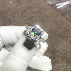 Engraved 2 Carat Lab Diamond Ring for Her