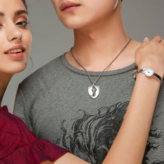 Real Lock and Key Jewelry Gift for Girlfriend Boyfriend