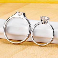 Engraved 1.6 Carat Lab Diamond Matching Rings Set