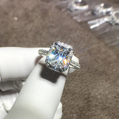 Engraved 2 Carat Lab Diamond Ring for Her