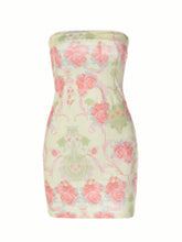 Zosia Strapless Floral Mini Dress