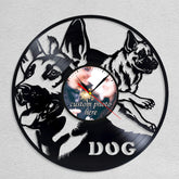 Personalized German Shepherd Dog Wall Clock �Custom LP Design, Silent Movement