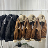 Loose Lamb Wool Coat Women