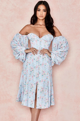 Jasmine Cottagecore Fashion Puff Sleeve Dress